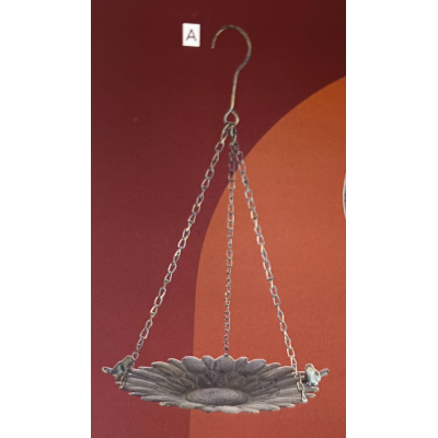 Mangiatoia per uccelli per esterno in metallo