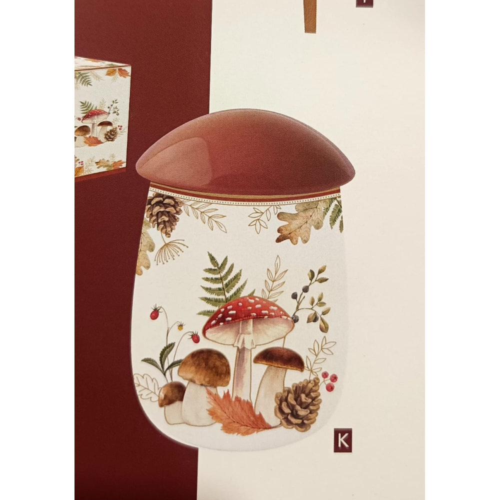 Biscottiera in porcellana Autunno