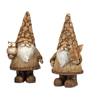 Gnomi con Gufetto e scoiattolo