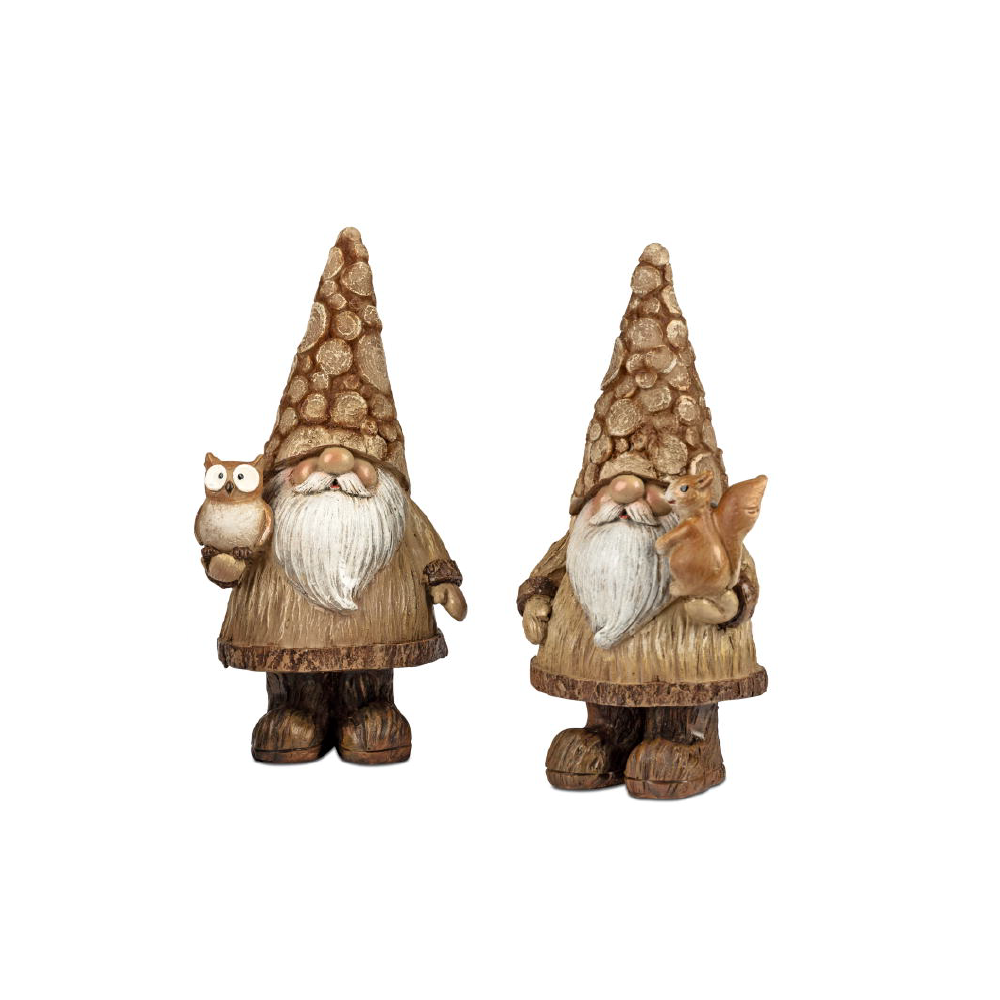 Gnomi con Gufetto e scoiattolo