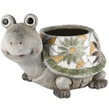 Vaso Tartaruga Resina Misto Pietra per esterni