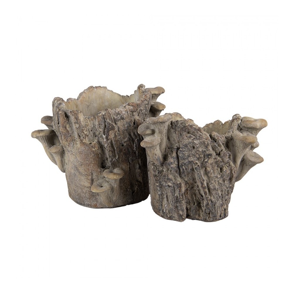 Fioriera Tronco con Funghi piccolo