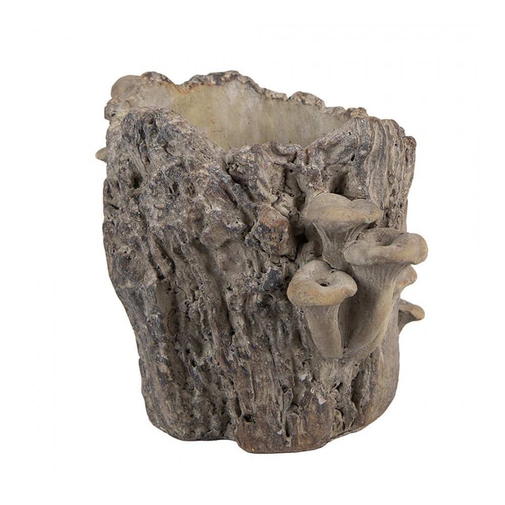 Fioriera Tronco con Funghi Grande