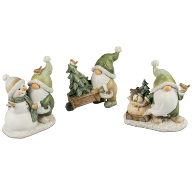 Piccoli Gnomi Invernali Verdi