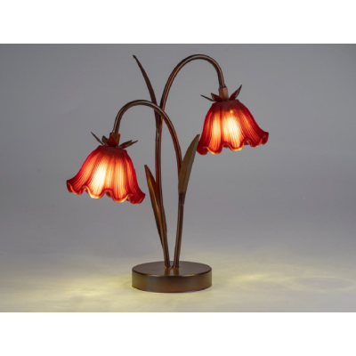 Lampada Lep a Batteria con Fiore doppia