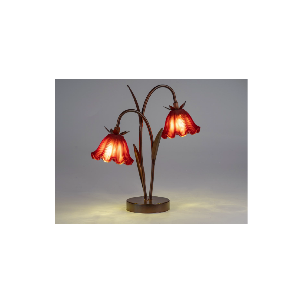 Lampada Lep a Batteria con Fiore doppia